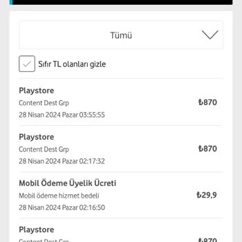 Bilgim Olmayan VODAFONE_ Content Dest Grp Kesintisi