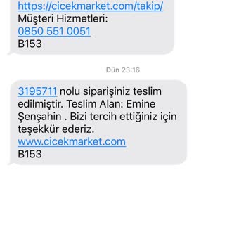 Cicekmarket.com Ürün Teslim Edilmediği Halde Teslim Edildi Görünüyor