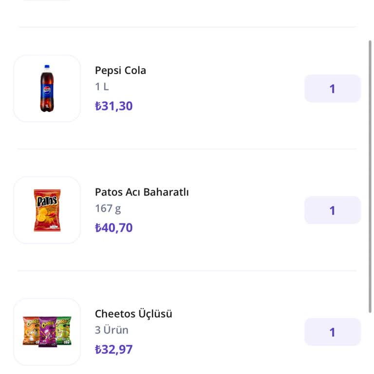 Getir Yanlış Ürün Gönderildi