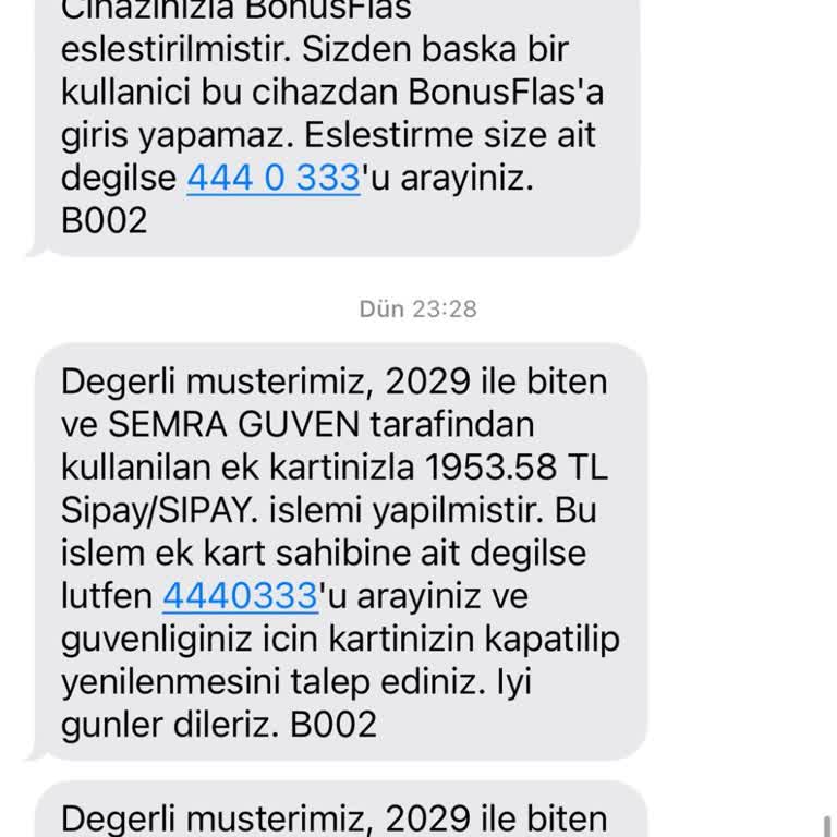 Sipay Garanti Bankası'nda Bilgim Dışında Kart Harcaması Mağduriyeti