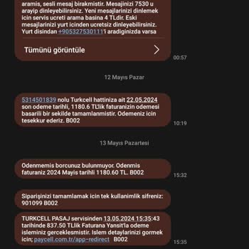 Paycell Pasaj İzinsiz Ürün Alımı