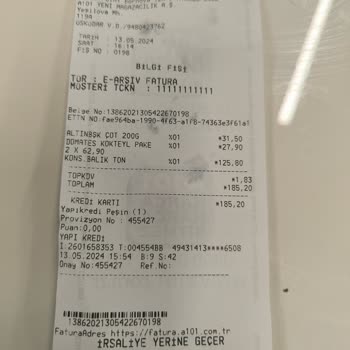 A101 Etiket Hatası Kaynaklı Para İadesi