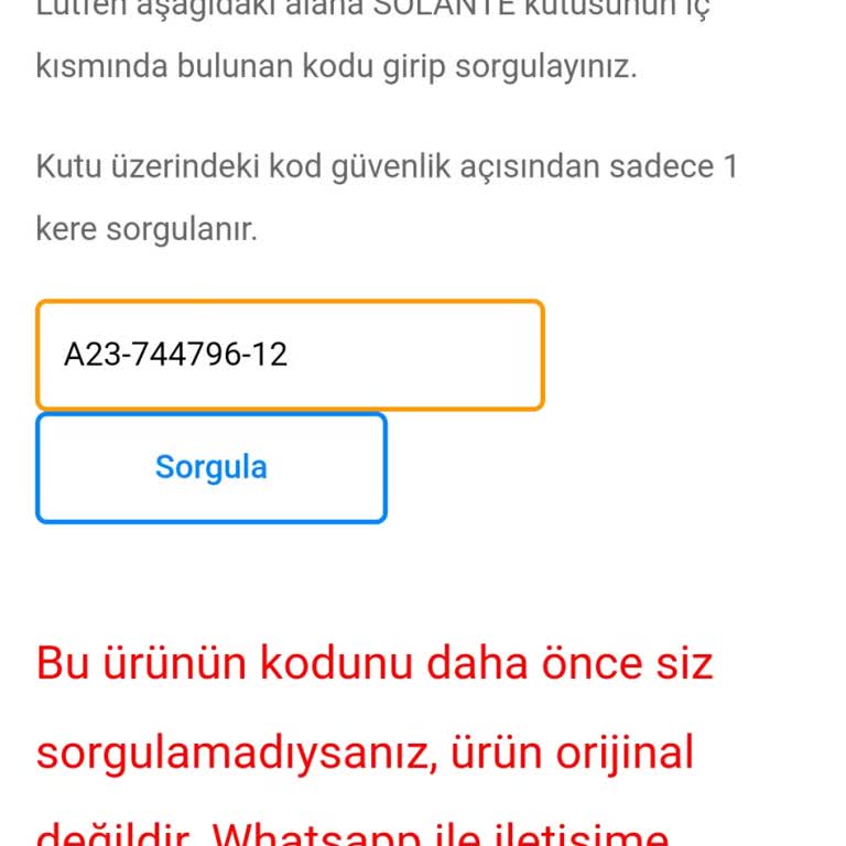 Solante N11 Üzerinden Aldığım Ürün Sahte Çıktı