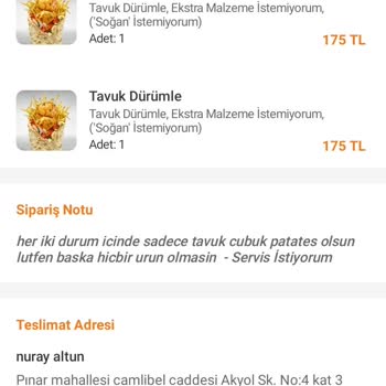 Trendyol Durümle Sürekli Yanlış Sipariş Gönderiyor