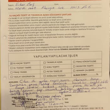 Türkiye Sigorta Su Hasarı Dosya