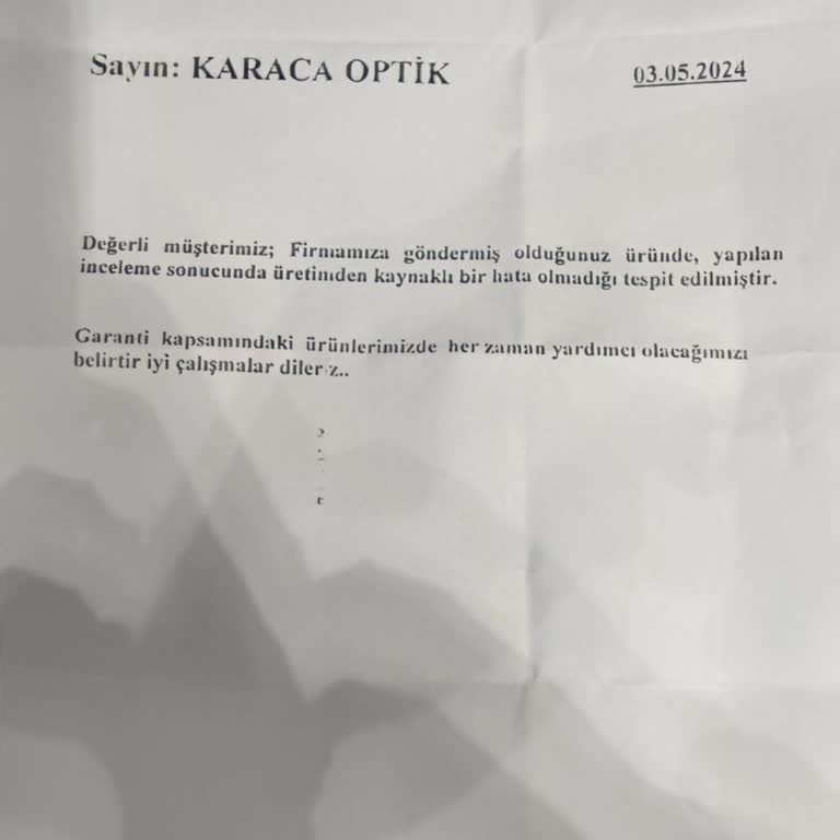 Elegance Optik Yetersiz Teknik Servis