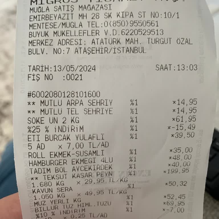 Migros Market Etiket Hatası,