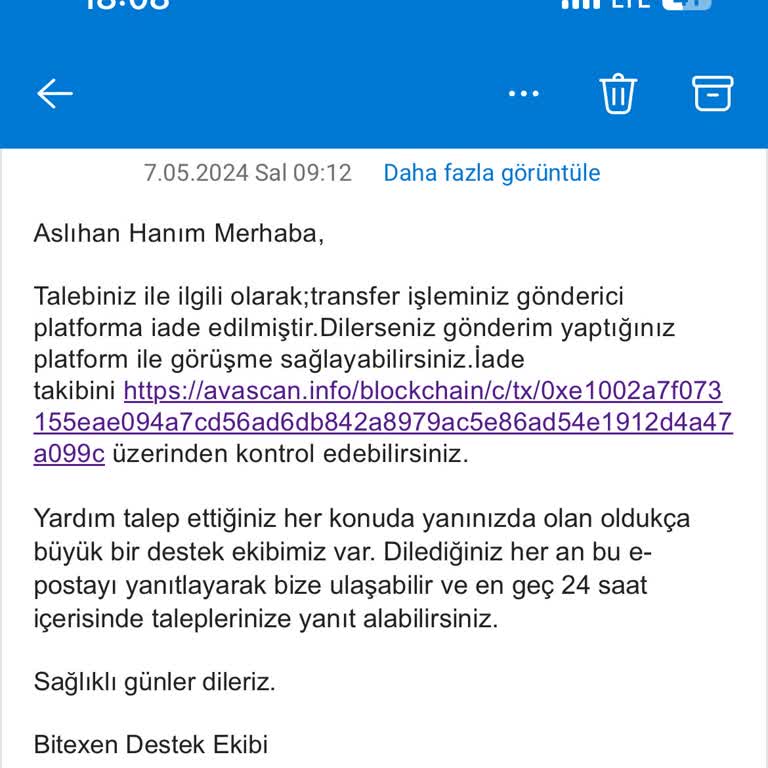 Paribu İade Edilen Tokenleri Hesabıma Yansıtmıyor!