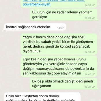 Mcdodo Arızalı Powerbank Gönderimi Ve Çalışanın Yersiz Davranışları