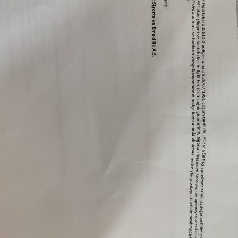 QNB Sigorta Tamamlayıcı Saglik Sigortası Tahlilleri Karşılamaması