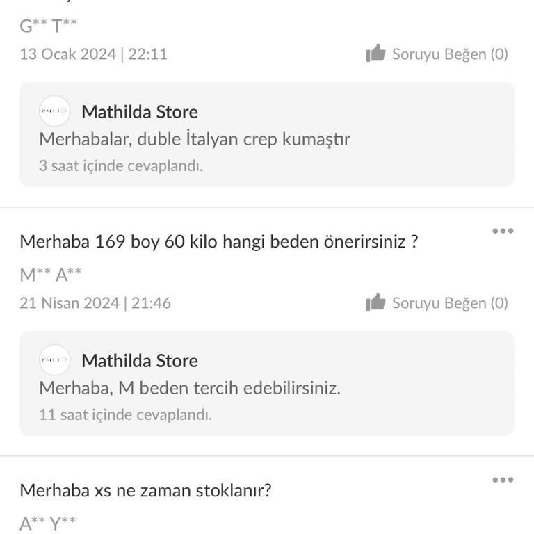Mathilda Store Değişimden Ve İadeden Ekstra Ücretler Talep Ediyor