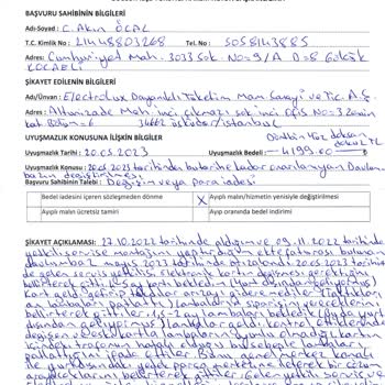 Electrolux Tam Bir Hayal Kırıklığı