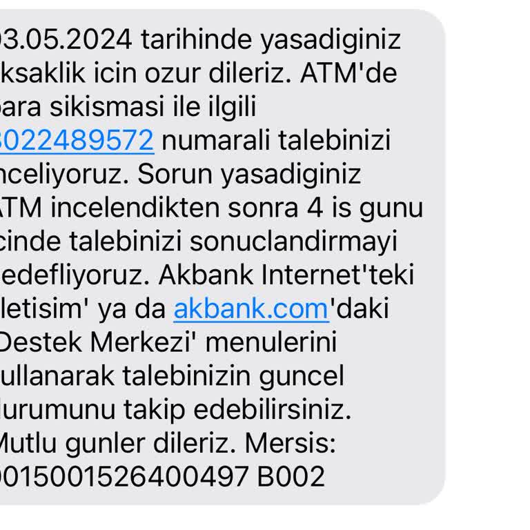 Akbank ATM Şikayeti Hakkında