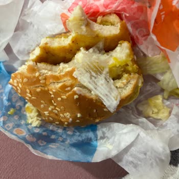 Burger King Hamburgerden Plastik Parça Çıktı