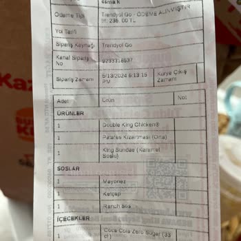 Burger King Hamburgerden Plastik Parça Çıktı