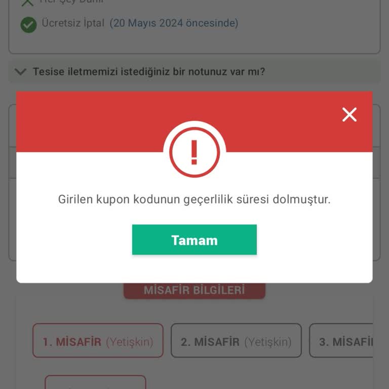 Obilet Otel Rezervasyonunda İndirim Sorunu