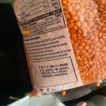 Yayla Bakliyat Yayla Kırmızı Mercimek Filizlenmiş Bozulmuş Küflü Paketleri Satıyor