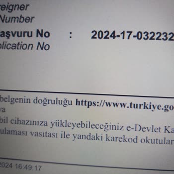 İçişleri Bakanlığı İkamet Başvurusu İle İlgili Hata