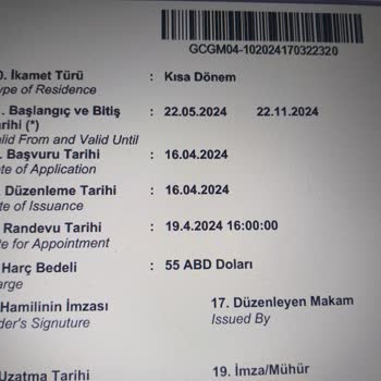 İçişleri Bakanlığı İkamet Başvurusu İle İlgili Hata