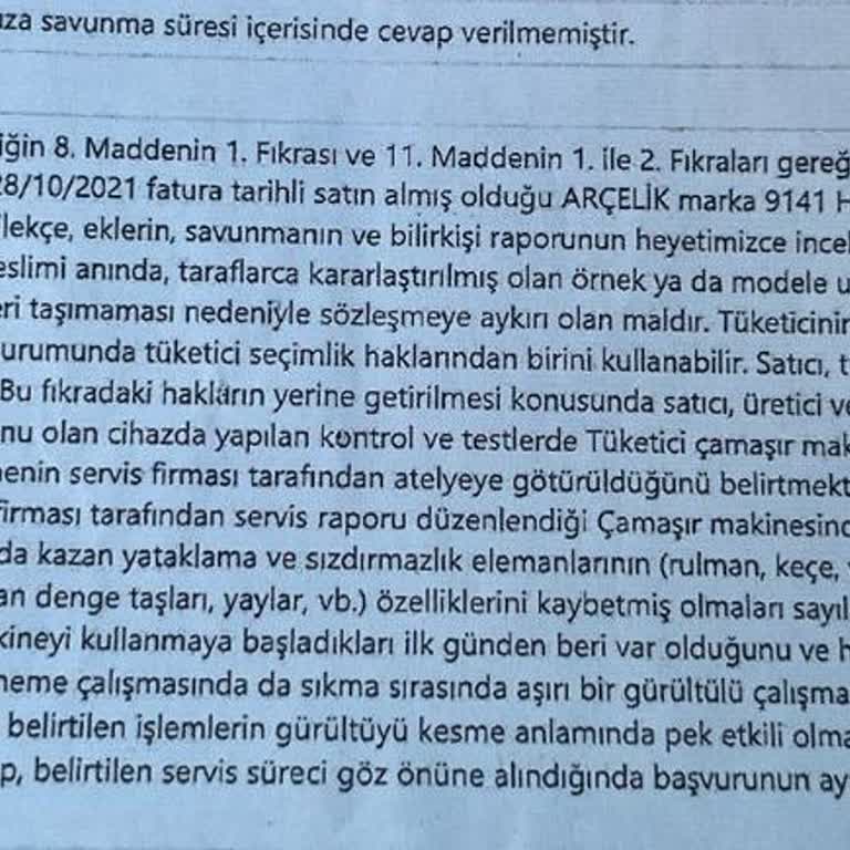 Arçelik Tüketici Hakem Heyeti Kararına Rağmen Değişim Yapmıyorlar