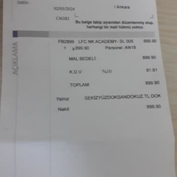 Ankara Etlik Antares AVM De Etichet Sporda Satılan Kalitesiz Nike Ürün