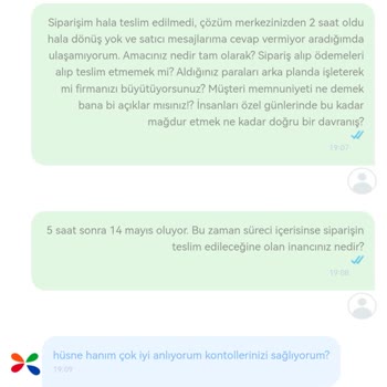 Çiçek Sepeti: Temin Edilen Tarih/saatte Teslim Edilmeyen Siparişler