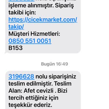 Çiçek Market Teslim Edilmeyen Ürün Ve Mağduriyetim