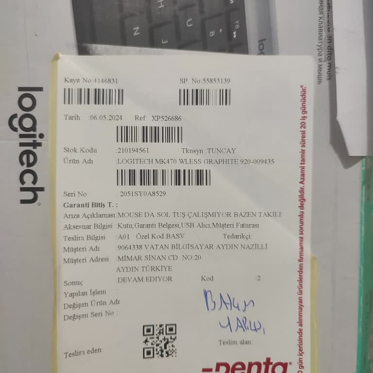 Penta Teknoloji Bakım Yapıldı Notu Var, Sorun Devam Etmekte!