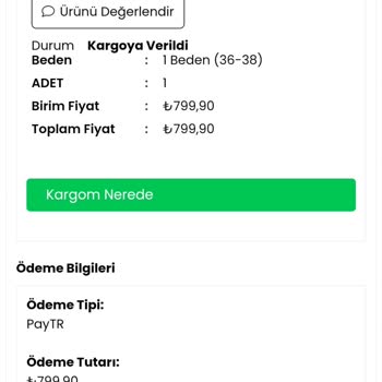 Hazamoda İptal İşlemi Yapmıyor