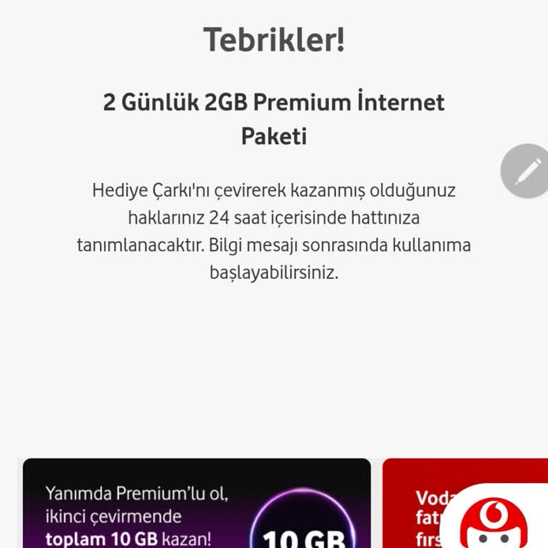 Vodafone Hediye Çarkı (Premium)