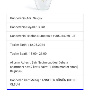 Cicekcimvar Çiçekçim Var Siparişim İle İlgili Bilgi Yok
