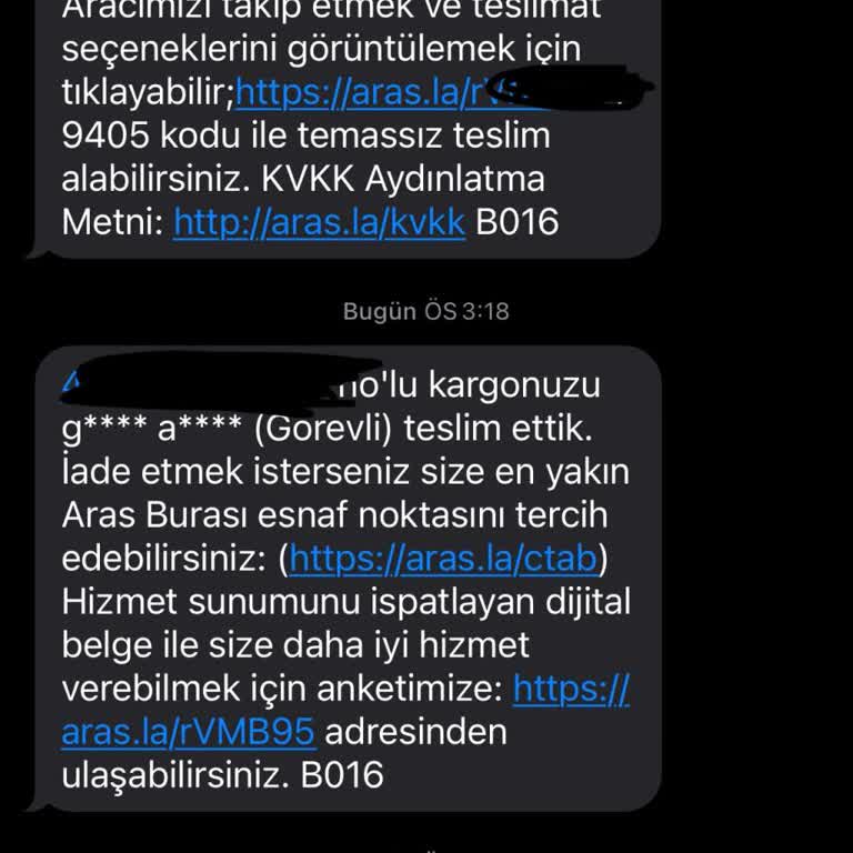 Aras Kargo Kargonu Başkasına Teslim Etmiş