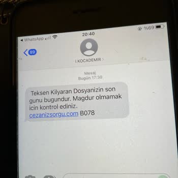 I.KOCADEMIR (SMS) İstenmeyen SMS Mesajları Ve Güvenlik Uyarısı