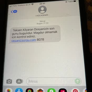 I.KOCADEMIR (SMS) İstenmeyen SMS Mesajları Ve Güvenlik Uyarısı