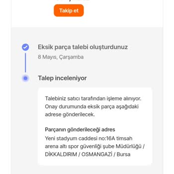 Kayyum Oyuncak Eksik Ürün Ve Kusurlu Ürünler