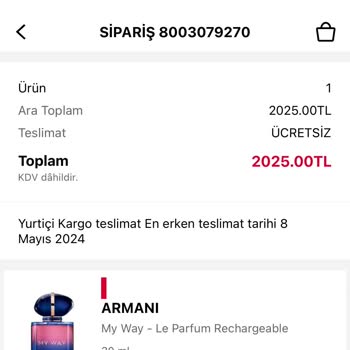 Sephora Siparişimi İptal Etmiyor