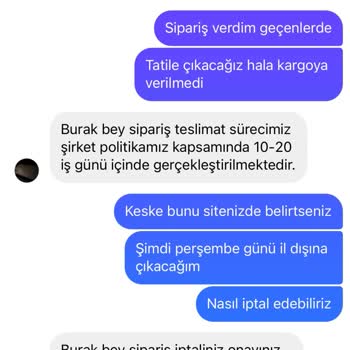 iShield Siparişi İptal Edemiyorum