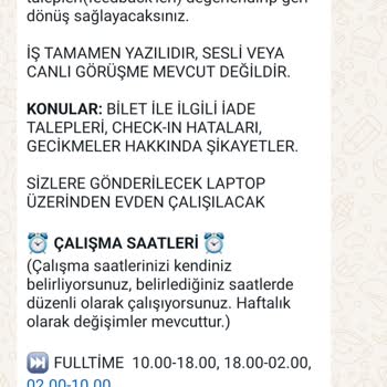 Asılsız İş İlanı Evde Müşteri Temsilcisi Ajet Adı Altında
