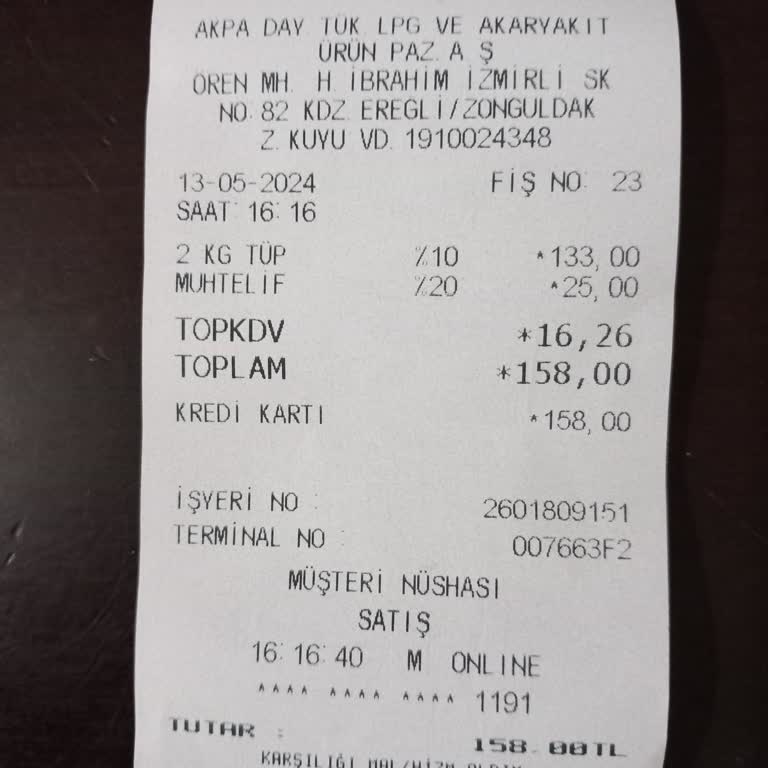 Aygaz Küçük Tüp Servis Ücreti
