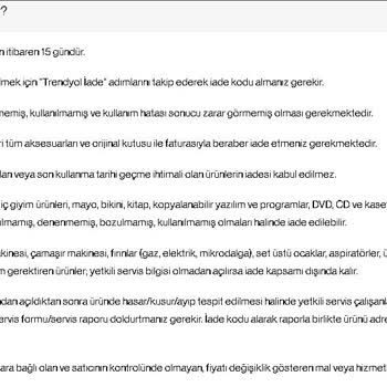 Trendyol Kulaklık İade Sorunu