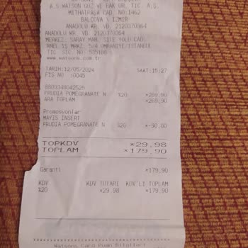 Watsons Dan Şikayet Var