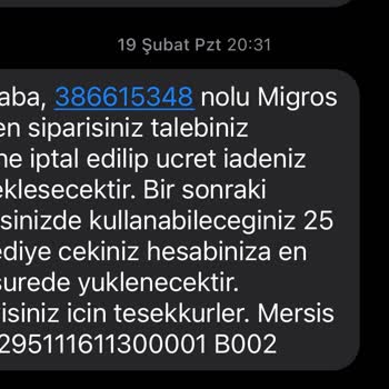 Migroshemen Keyfi Sipariş İptalleri