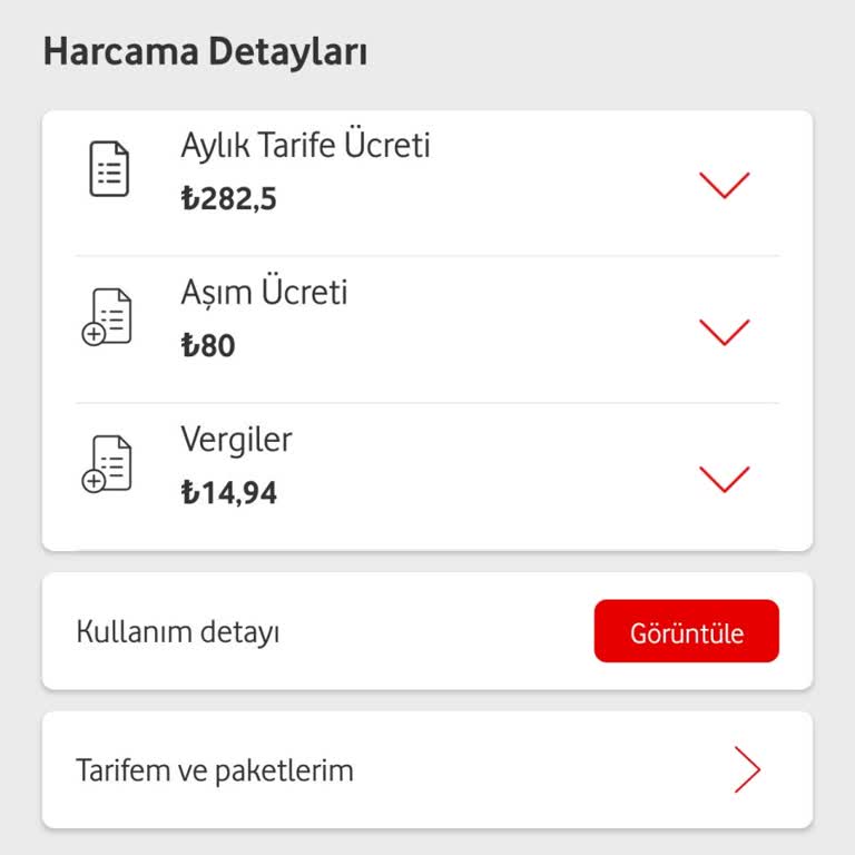 Vodafone İnternet Aşım Ücreti Sorun