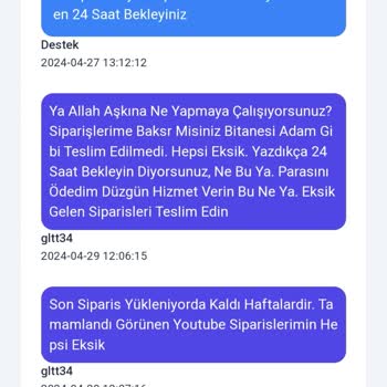 Bulk Medya - Sosyalmagza.com Bulkmedya Siparişlerimi Teslim Etmedi.