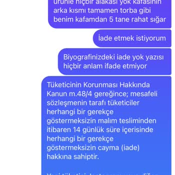 Hurremsaldiyari (İnstagram) Aldığım Şal Beklentimi Karşılamadı Ve İade Reddedildi