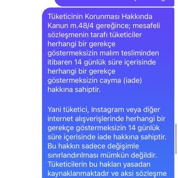 Hurremsaldiyari (İnstagram) Aldığım Şal Beklentimi Karşılamadı Ve İade Reddedildi