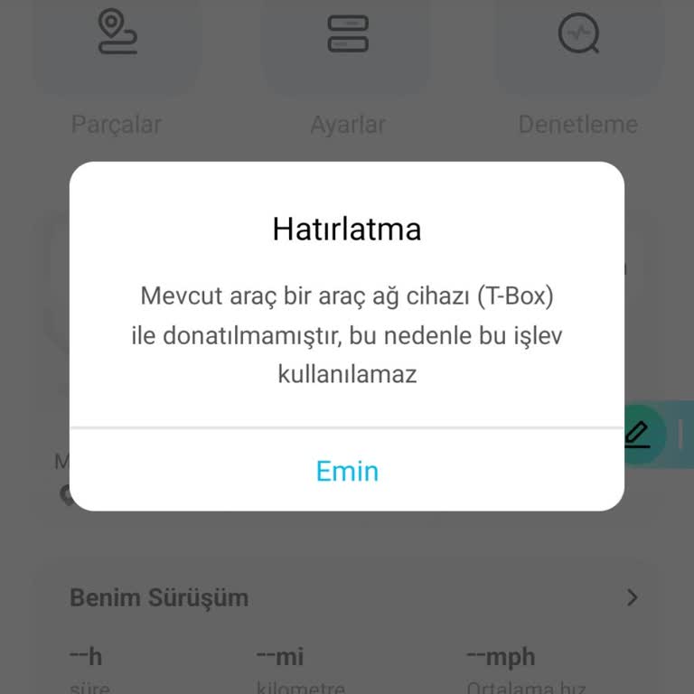 CFMOTO App Navigasyon Ve Motor Bilgilerini Alamıyorum Tbox Hatası