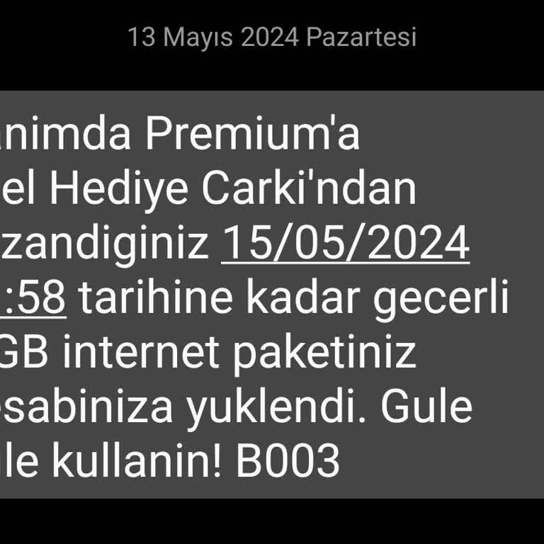 Vodafone Yanımda Premium Haftada 10GB İnternet Yerine 1GB Vermesi