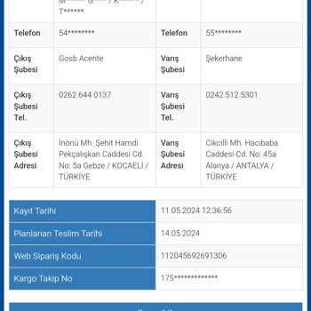 Sürat Kargo Adrese Teslim Edilmeyen Kargo