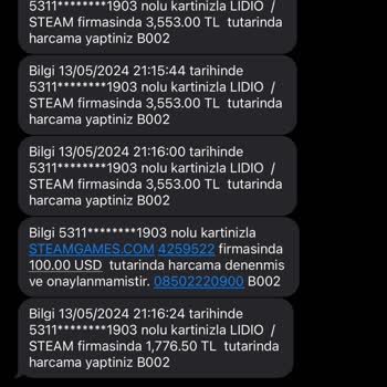 Lıdıo Steam Firmasından İllegal Para Çekimi